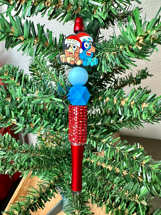 Christmas Bluey Pen