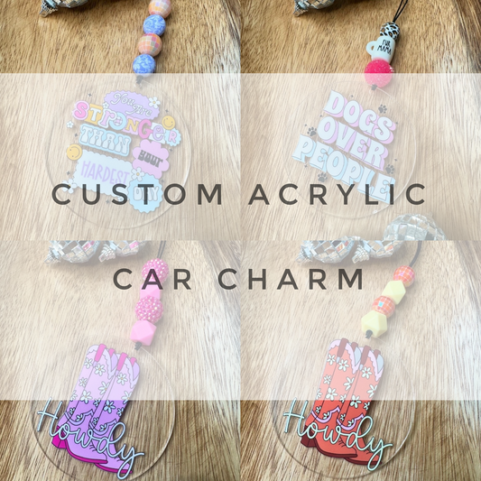 Custom Acrylic Car Charm