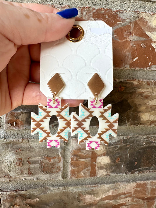 Aztec earrings