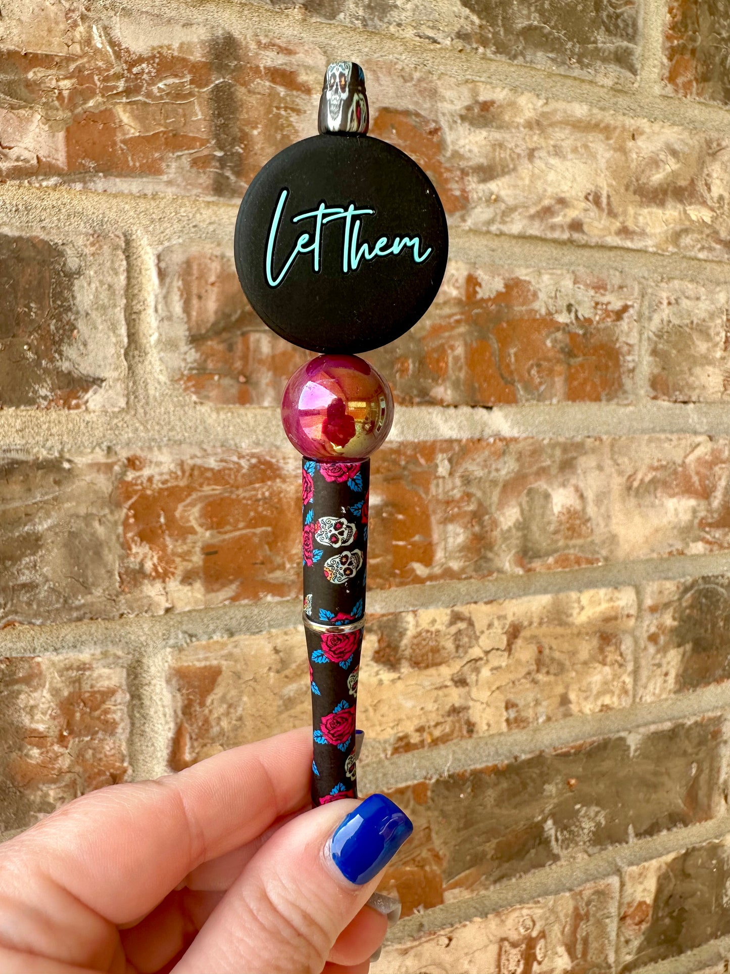 “Let Them” Sugar skull Pen