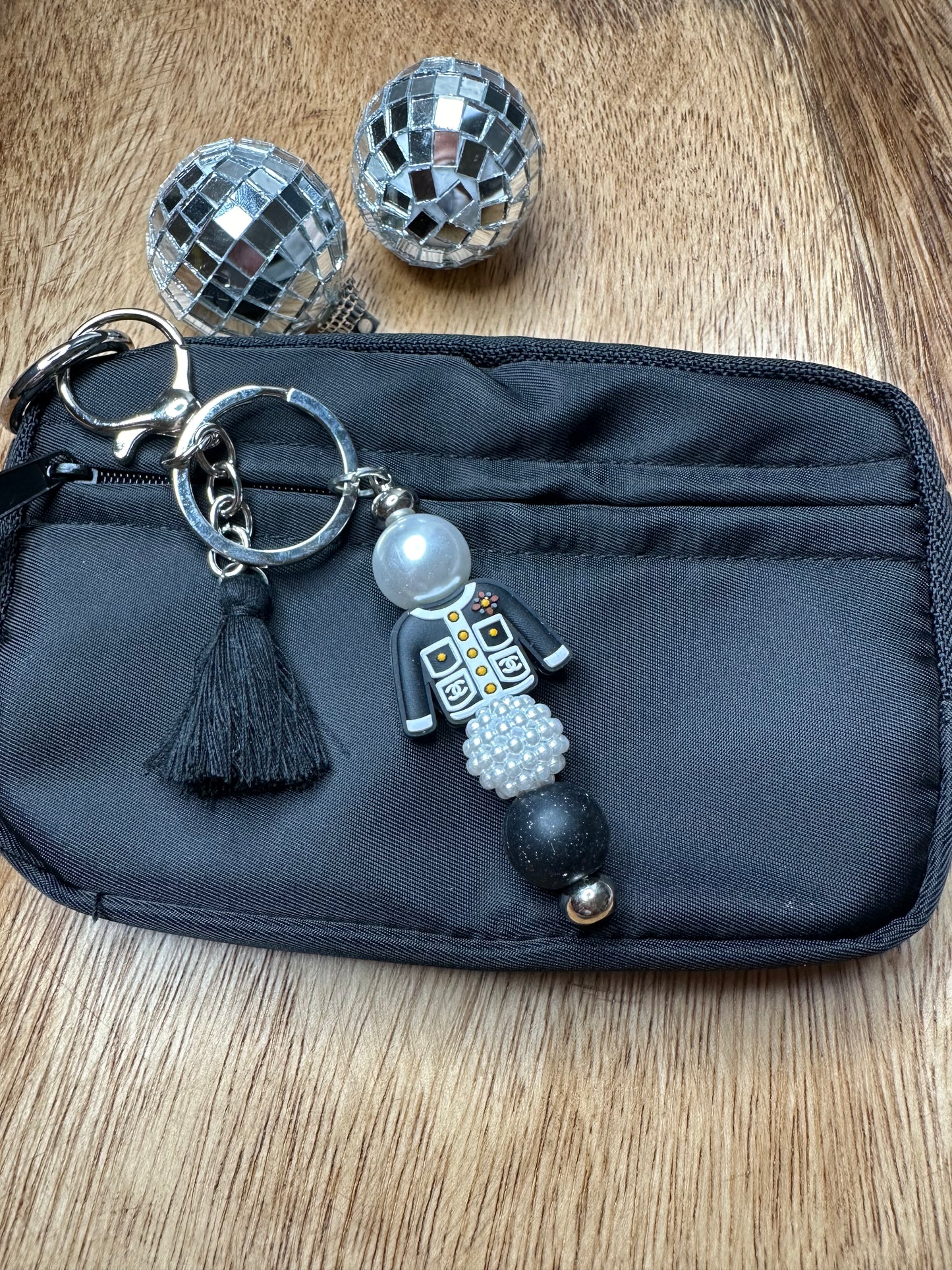 Pearly Chanel Keychain