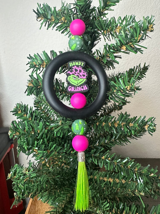 Howdy Grinch Ornament